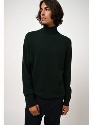 AUTHENTIC CASHMERE Kaszmirowy golf "Bange" w kolorze ciemnozielonym rozmiar: S. Zielone golfy AUTHENTIC CASHMERE, s, bez wzorów, z kaszmiru, bez ramiączek. Za 179.22 zł.