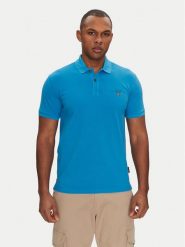 Napapijri Polo Elbas NP0A4GDL Niebieski Regular Fit. Niebieskie koszulki polo Napapijri, m, bez wzorów, z bawełny, bez kołnierzyka, bez ramiączek. Za 169.99 zł.