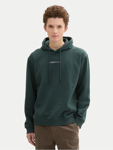 Tom Tailor Denim Bluza 1033580 Zielony Regular Fit. Zielone bluzy TOM TAILOR DENIM, m, bez wzorów, z bawełny, bez kaptura. Za 129.99 zł.