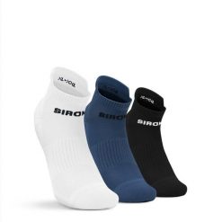 Krótkie skarpetki sportowe trójpak Fitness Siroko Trim Blue. Niebieskie skarpetki sportowe SIROKO, bez wzorów, z materiału. Za 84.00 zł.