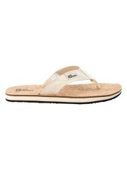 Jack Wolfskin Japonki "Ecostride 2" w kolorze białym rozmiar: 39,5. Białe japonki Jack Wolfskin, bez wzorów, z tkaniny. Za 48.62 zł.