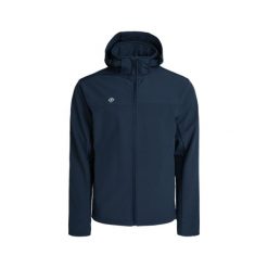 Kurtka męska typu softshell CASTER M z membraną AWPS, termiczna i wiatroszczelna. Niebieskie kurtki Izas, m, bez wzorów, z softshellu. Za 326.04 zł.