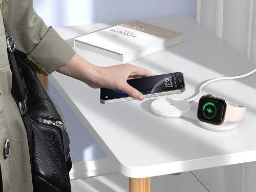 Conceptronic GORGON04W ładowarka do urządzeń przenośnych Smartfon, Smartwatch Biały Prąd przemienny Bezprzewodowe ładowanie Wewnętrzna. Białe zegarki smartwatch No name, bez wzorów. Za 206.99 zł.