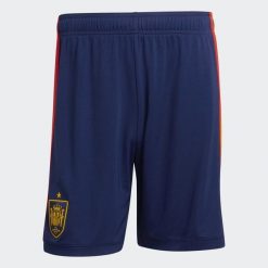 Spodenki piłkarskie replika ADIDAS Hiszpania 26 domowe. Krótkie spodenki sportowe Adidas, l, bez wzorów, z materiału. Za 199.99 zł.