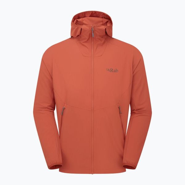 Kurtka softshell męska Rab Borealis Hoody. Czerwone kurtki RAB, m, bez wzorów, z softshellu, bez kaptura. Za 459.99 zł.