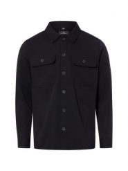 Nils Sundström koszula typu overshirt Mężczyźni Regular Fit czarny, S. Czarne koszule Nils Sundström, m, bez wzorów, bez kołnierzyka, bez ramiączek. Za 349.95 zł.