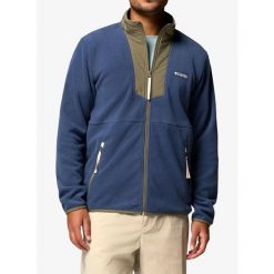 Polar męski Columbia Sequoia Grove Full Zip Fleece. Niebieskie bluzy z polaru Columbia, m, bez wzorów, z polaru, bez kaptura. Za 280.49 zł.
