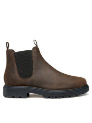 Geox Sztyblety U Spherica Ec7 U46FRA 000FF C6010 Brązowy. Brązowe botki sznurowane Geox, bez wzorów, ze skóry, bez obcasa, bez zapięcia. Za 549.99 zł.