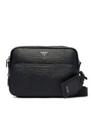 Guess Saszetka HMMIPW P6222 Czarny. Czarne saszetki i nerki Guess, z aplikacjami, ze skóry, bez dodatków. Za 414.99 zł.