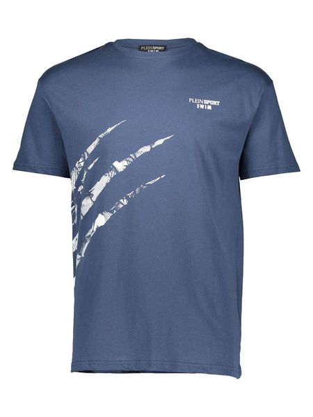 Plein Sport Koszulka w kolorze granatowym rozmiar: XL. Niebieskie bezrękawniki Plein Sport, xl, bez wzorów, z bawełny, bez kołnierzyka, bez ramiączek. Za 80.14 zł.