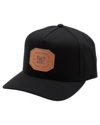 Czapka dla Mężczyzn REYNOTTS Czarny. Czarne czapki z daszkiem DC Shoes, z aplikacjami, z bawełny. Za 129.99 zł.
