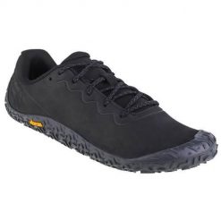 Buty do biegania męskie Merrell Vapor Glove 6. Czarne buty do biegania Merrell, bez wzorów, z gumy, bez zapięcia, do biegania. Za 609.00 zł.