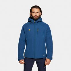 Kurtka męska softshell Alpinus Lautaro. Niebieskie kurtki Alpinus, m, bez wzorów, z softshellu, bez kaptura. Za 299.00 zł.