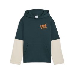 Młodzieżowa warstwowa bluza z kapturem MID90s PUMA Green Terrain. Zielona bluzy z kapturem Puma, m, bez wzorów, z kapturem. Za 199.00 zł.