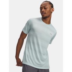 Koszulka do biegania męska Under Armour Velociti. Zielone buty do biegania Under Armour, bez wzorów, bez zapięcia, do biegania. Za 149.99 zł.