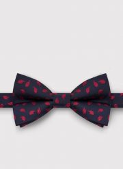 PAKO LORENTE – Granatowa mucha męska we wzorki. Krawaty i muchy Pako Lorente, bez wzorów, z poliesteru. Za 69.99 zł.