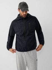 4F Kurtka przejściowa męska - czarna XXL. Czarne kurtki 4F, l, bez wzorów, z materiału, bez kaptura. Za 299.99 zł.