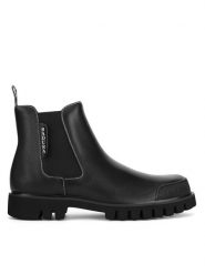 Badura Sztyblety CONNOR-02 124AM Czarny. Czarne botki sznurowane Badura, bez wzorów, ze skóry, bez obcasa, bez zapięcia. Za 379.99 zł.