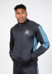 Devon Training Kurtka - Szary/Niebieski. Niebieskie kurtki GORILLA WEAR, l, bez wzorów, z poliesteru, bez kaptura. Za 255.00 zł.