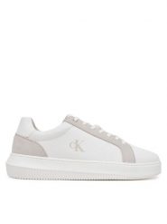 Calvin Klein Jeans Sneakersy Chunky Cupsole Mg Canvas YM0YM01219 Biały. Białe buty sportowe casual Calvin Klein Jeans, bez wzorów, z jeansu, bez zapięcia. Za 259.99 zł.