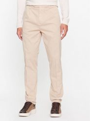 Guess Spodnie materiałowe Noah M3BB27 WFPMA Beżowy Slim Fit. Brązowe spodnie materiałowe Guess, m, z aplikacjami, z bawełny. Za 259.99 zł.