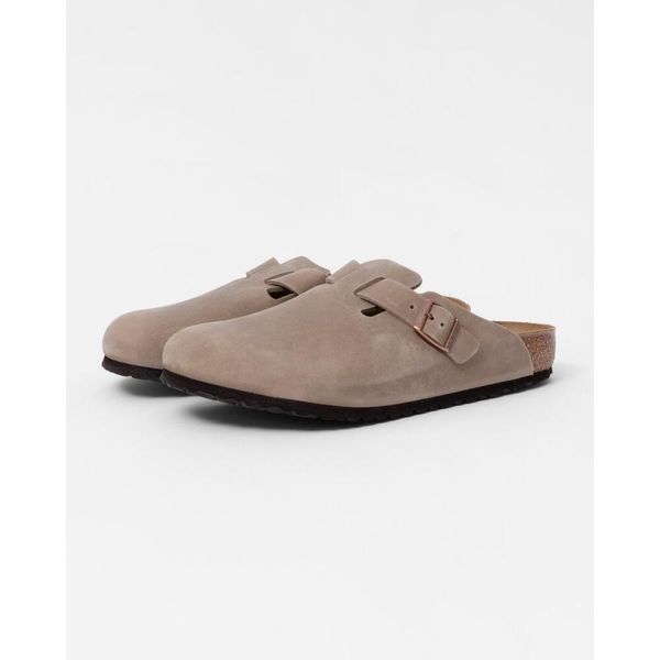 Klapki męskie Birkenstock Boston. Szare klapki Birkenstock, z materiału. Za 629.99 zł.