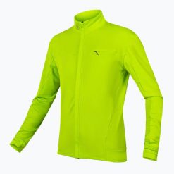 Bluza rowerowa męska Endura Xtract Roubaix hi-viz. Zielone bluzy ENDURA, m, bez wzorów, bez kaptura. Za 269.99 zł.