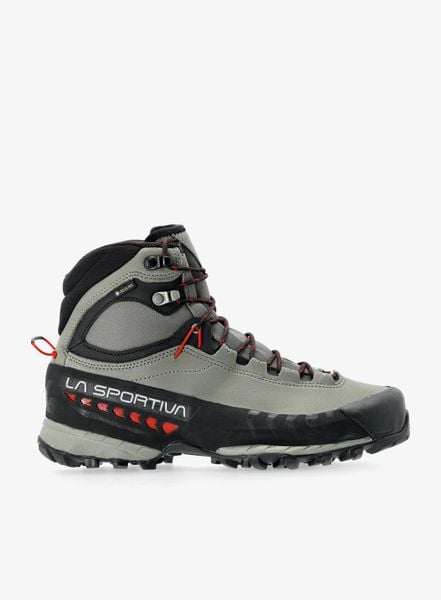 Buty trekkingowe męskie La Sportiva TX5 GTX. Szare buty turystyczne La Sportiva, bez wzorów, z gore-texu, przed kolano, bez zapięcia, trekkingowe, gore-tex. Za 923.99 zł.