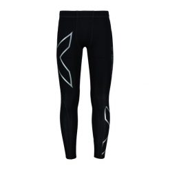 Legginsy treningowe męskie 2XU Core Compression. Czarne legginsy długie sportowe 2XU, m, bez wzorów, z lycry, na fitness i siłownię. Za 395.75 zł.