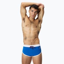 Kąpielówki męskie Speedo Jetstream Retro Logo Brief. Niebieskie kąpielówki Speedo, m, bez wzorów. Za 129.99 zł.
