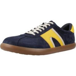 Buty CAMPER K100937 020 Niebieski. Niebieskie buty trekkingowe Camper, bez wzorów, z tkaniny, bez zapięcia, trekkingowe. Za 532.17 zł.