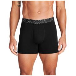 Bokserki sportowe męskie UNDER ARMOUR majtki 3-PAK. Czarne bokserki Under Armour, m, bez wzorów, z bawełny. Za 164.99 zł.