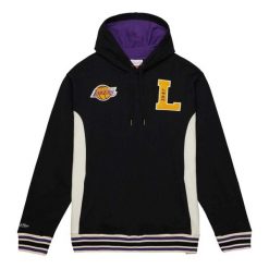Bluza z kapturem Los Angeles Lakers Team Legacy French Terry. Czarne bluzy z kapturem Mitchell & Ness, m, bez wzorów, z bawełny, z kapturem. Za 468.00 zł.