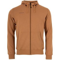 Bluza z kapturem i zamkiem błyskawicznym Stanno Base. Brązowe bluzy STANNO, bez wzorów, z bawełny, z kapturem. Za 246.50 zł.