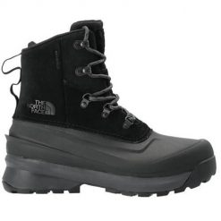 Buty do chodzenia męskie The North Face Chilkat V Lace WP. Czarne buty sportowe casual The North Face, bez wzorów, z materiału, za kostkę, bez zapięcia. Za 909.99 zł.