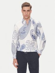 Baldessarini Koszula B3 56017.3719 Biały Regular Fit. Białe koszule Baldessarini, m, bez wzorów, z bawełny, bez kołnierzyka, bez ramiączek. Za 749.99 zł.