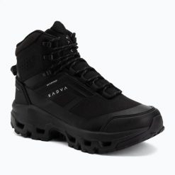 Buty trekkingowe męskie KADVA Obsidian Mid WP. Czarne buty turystyczne KADVA, na jesień, bez wzorów, z gumy, przed kolano, bez zapięcia, trekkingowe. Za 299.99 zł.