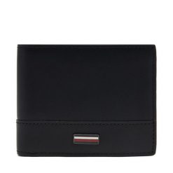 Duży Portfel Męski Tommy Hilfiger. Czarne portfele Tommy Hilfiger, bez wzorów. Za 189.99 zł.