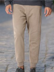 Spodnie dresowe jogger - Inny. Joggery i bojówki Sinsay, l, bez wzorów, z dresówki. Za 59.99 zł.