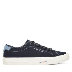 Tenisówki Tommy Hilfiger. Niebieskie trampki Tommy Hilfiger, m, bez wzorów, bez zapięcia. Za 399.99 zł.