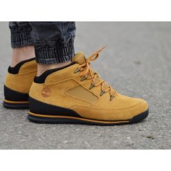 Buty lifestyle męskie Timberland Euro Rock Mid Hiker A2H5A. Żółte buty sportowe casual Timberland, bez wzorów, bez zapięcia. Za 437.60 zł.