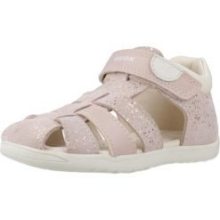 Sandały Geox Model B Sandal Macchia Gir Kolor Rose. Białe sandały Geox, ze skóry, bez zapięcia. Za 179.99 zł.