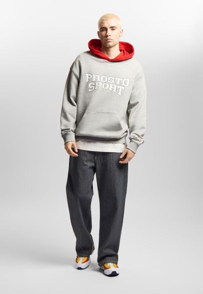Bluza sportowa męska Prosto Harvard z kapturem. Szare bluzy z kapturem Prosto., m, bez wzorów, z bawełny, z kapturem. Za 235.99 zł.
