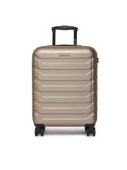 GINO ROSSI Walizka kabinowa CEO-GIN-S-002-05-GOLD3 Złoty. Żółte walizki Gino Rossi, bez wzorów, z tworzywa sztucznego. Za 259.99 zł.