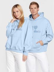 2005 Bluza Unisex Hot Dads Błękitny Relaxed Fit. Niebieskie bluzy 2005, m, bez wzorów, z bawełny, bez kaptura. Za 299.99 zł.