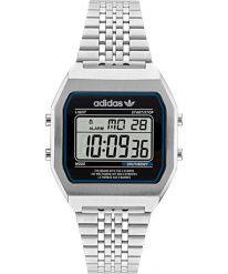 Zegarek Męski Adidas AOST22072. Czarne, cyfrowe zegarki Adidas, ze stali. Za 473.80 zł.