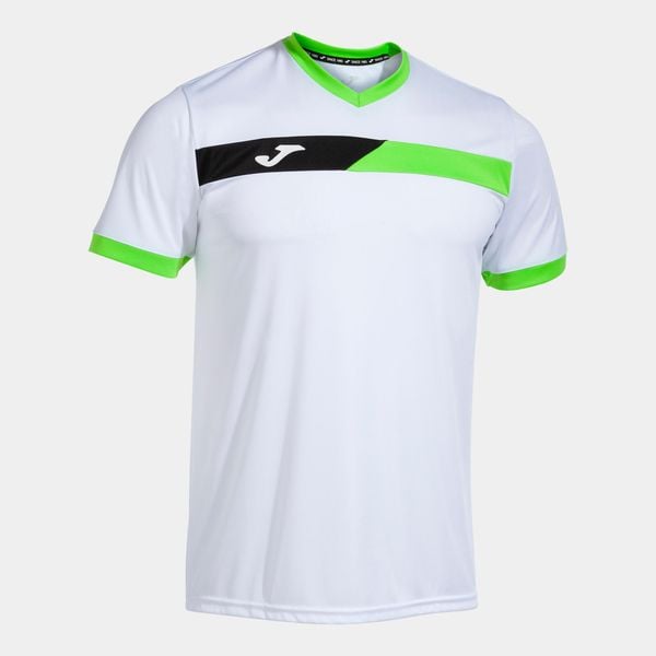 Jersey Joma. Białe t-shirty sportowe Joma, bez wzorów, z jersey, bez ramiączek, do piłki nożnej. W wyprzedaży za 121.35 zł.