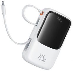 Baseus Qpow Pro+ 22.5W 10000mAh USB-C biały. Białe powerbanki . Za 91.90 zł.