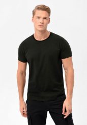 Bawełniany t-shirt T-CAS. T-shirty Volcano, l, bez wzorów, z bawełny, bez kołnierzyka, bez ramiączek. Za 69.99 zł.