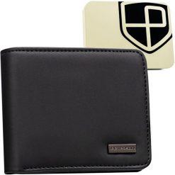 Portfel męski Peterson PTN EH-04Z czarny. Czarne portfele Peterson, bez wzorów, ze skóry ekologicznej. Za 69.99 zł.